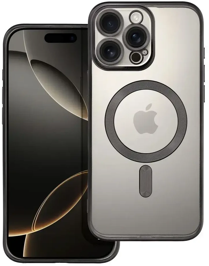 Oem Originalus „iPhone 16 PRO MAX“ dėklas, suderinamas su „MagSafe“ ir juodas