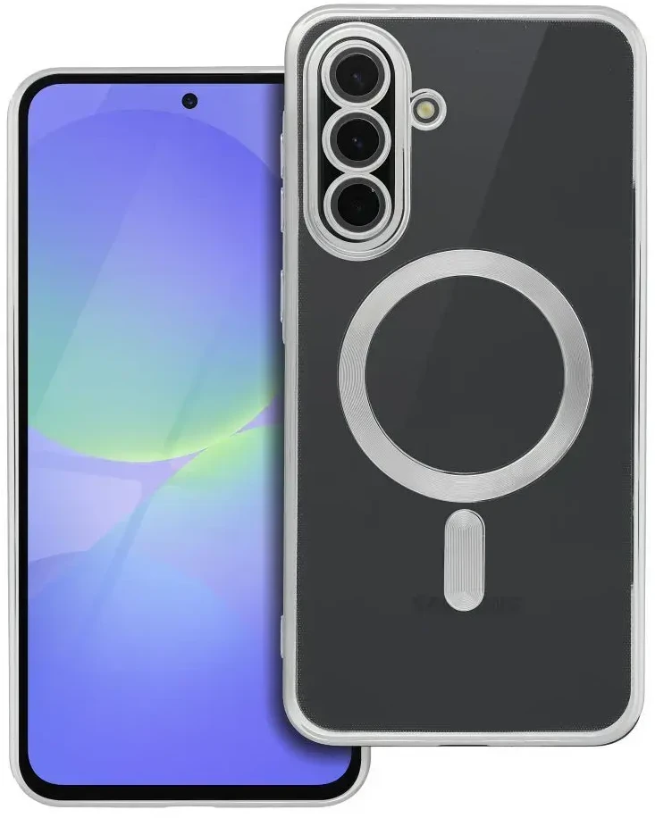 Oem ELECTRO MAG COVER dėklas suderinamas su MagSafe skirtas Samsung Galaxy A36 sidabro spalvos