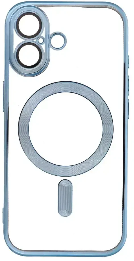 OEM dėklas, skirtas „iPhone 17“, „Electro Mag Cover“, suderinamas su „MagSafe“ mėlynas