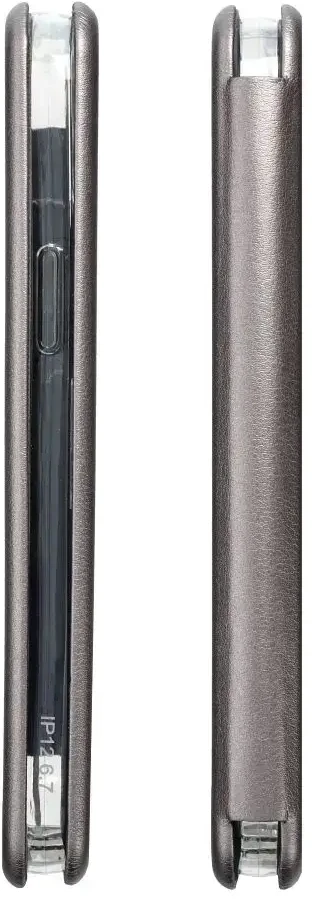 Oem ELEGANCE book dėklas skirtas Xiaomi Redmi Note 14 5G pilkos spalvos