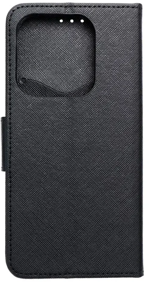 Oem FANCY Book dėklas skirtas Xiaomi Redmi Note 14 5G juodos spalvos