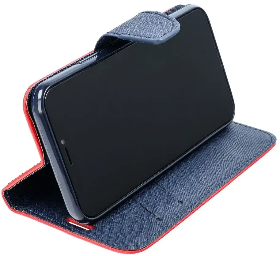 Oem FANCY Book dėklas skirtas Xiaomi Redmi Note 13 Pro Plus 5G red / mėlynos spalvos