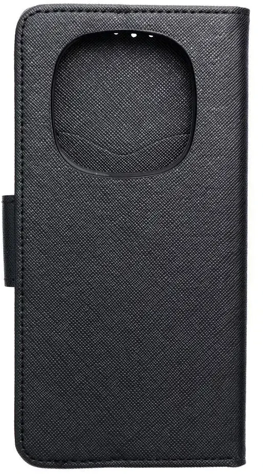 Oem FANCY Book dėklas skirtas Xiaomi Redmi Note 14 Pro 5G / 14 Pro Plus 5G juodos spalvos