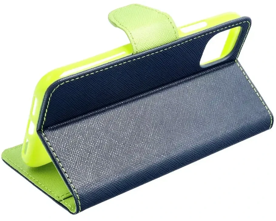 Oem FANCY Book dėklas skirtas Xiaomi Redmi Note 13 Pro 4G mėlynos spalvos / lime