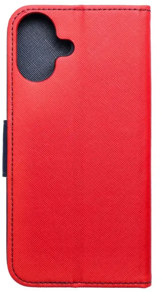 OEM atverčiamas dėklas iPhone 16 PLUS Fancy Book raudonas / tamsiai mėlynas