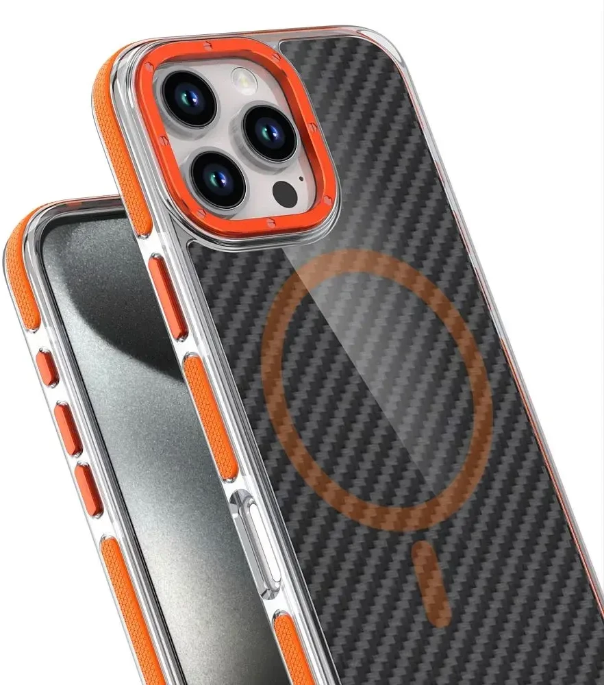 Oem Dėklas na Xiaomi Redmi Note 15 PRO 5G Fiber zgodne su MagSafe oranžinė