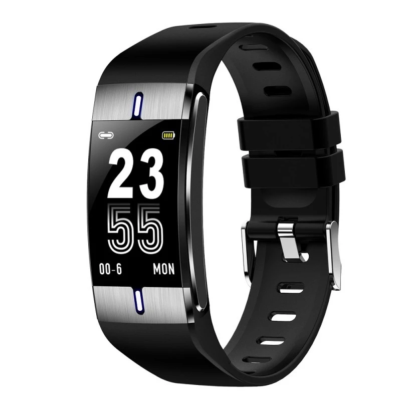 Išmanioji apyrankė Maxcom Fit FW34, Sidabrinės spalvos korpusas su juodos spalvos apyranke