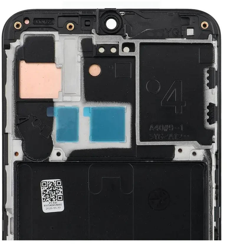 Uts Group FIXCELL LCD ekranas SAMSUNG A40 AMOLED su rėmeliu (atnaujintas)