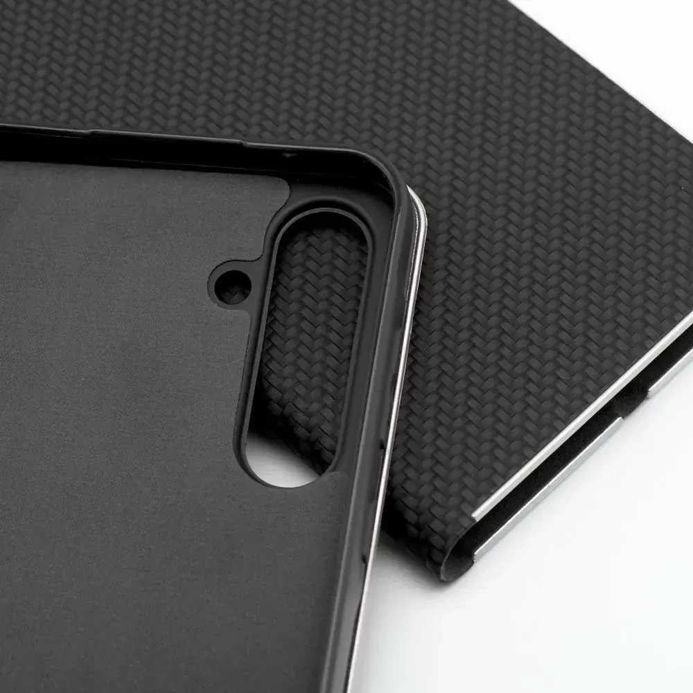 Forcell OEM atverčiamas dėklas Oppo A53 2020 / A53s Luna Book Carbon juodas