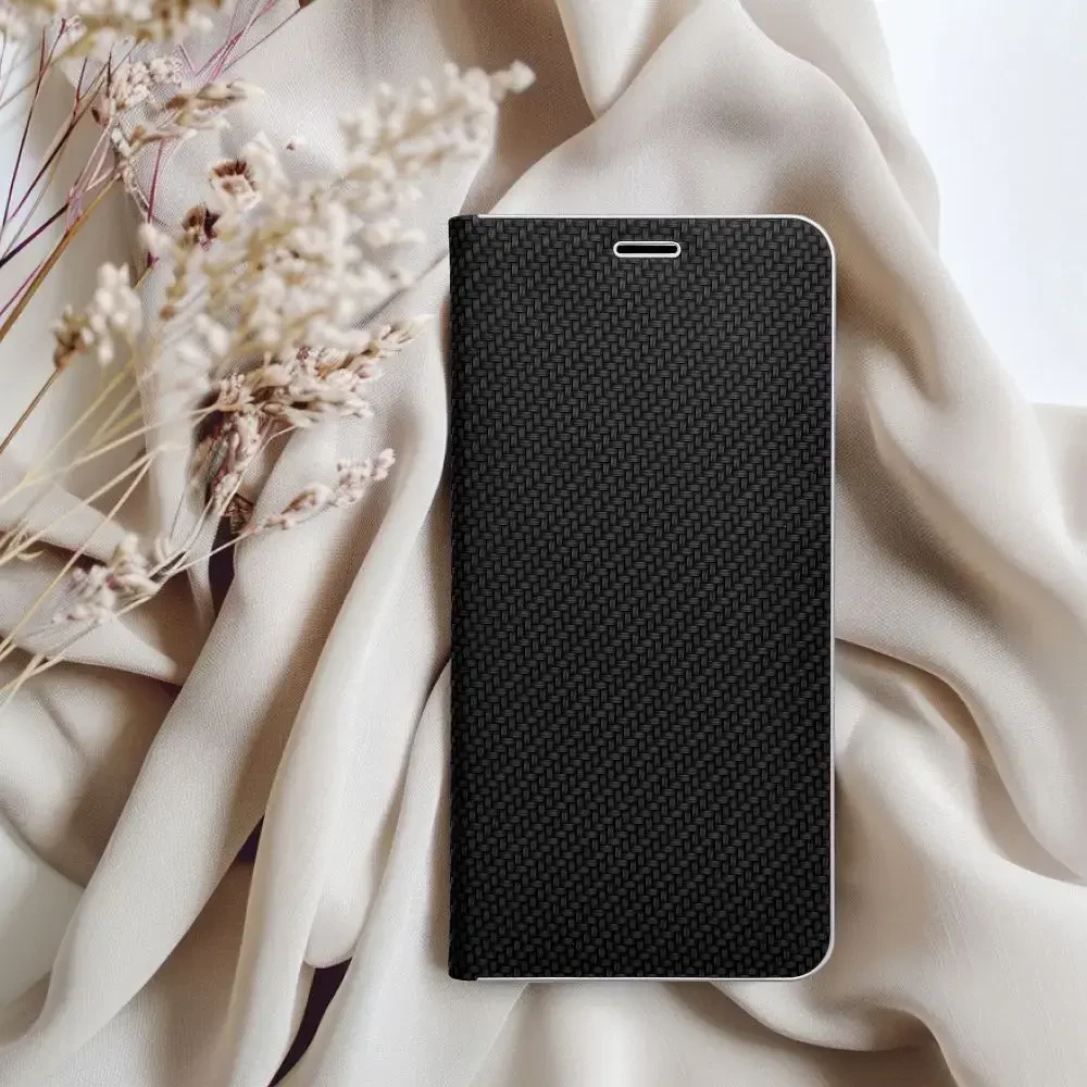 Forcell OEM atverčiamas dėklas Oppo A53 2020 / A53s Luna Book Carbon juodas