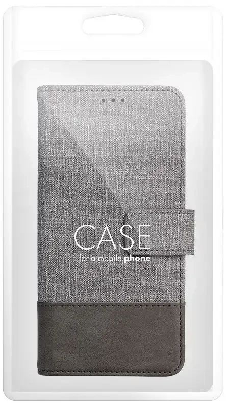 Dėklas Oem GOMMA Book skirtas Xiaomi Redmi Note 14 4G (GLOBAL - 164,84mm x 78,15mm x 8,16mm) pilkos spalvos