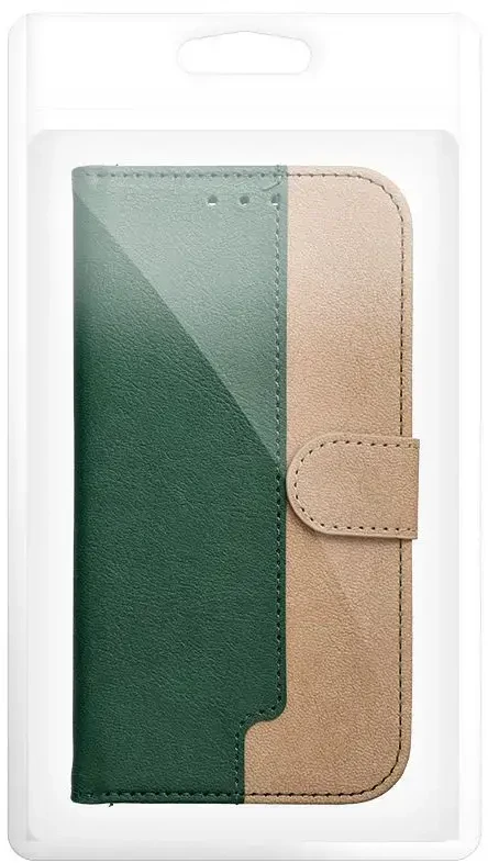 Oem Dėklas su klapką na Xiaomi Redmi NOTE 15 PRO Plus 5G Split Book zielono-auksinė