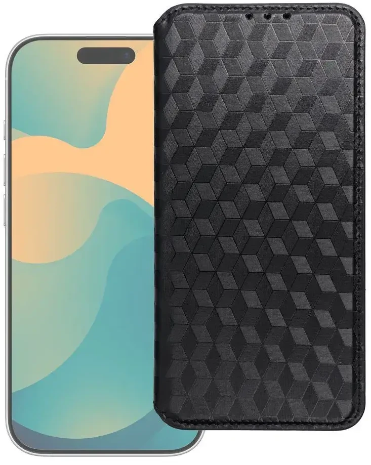 Oem Dėklas su klapką na Xiaomi Redmi NOTE 15 PRO 5G Cubic Book juoda