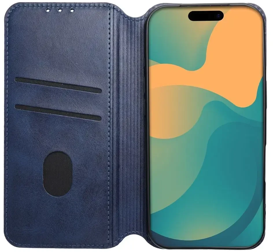 Oem Dėklas su klapką na Xiaomi Redmi NOTE 15 PRO 4G Cubic Book mėlyna
