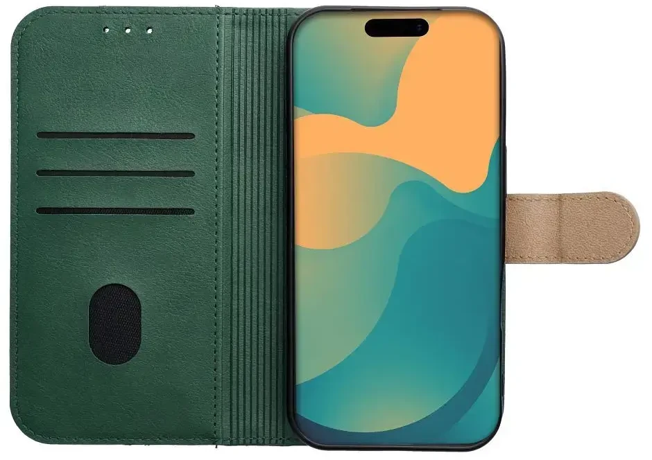 Oem Dėklas su klapką na Xiaomi Redmi NOTE 15 PRO Plus 5G Split Book zielono-auksinė