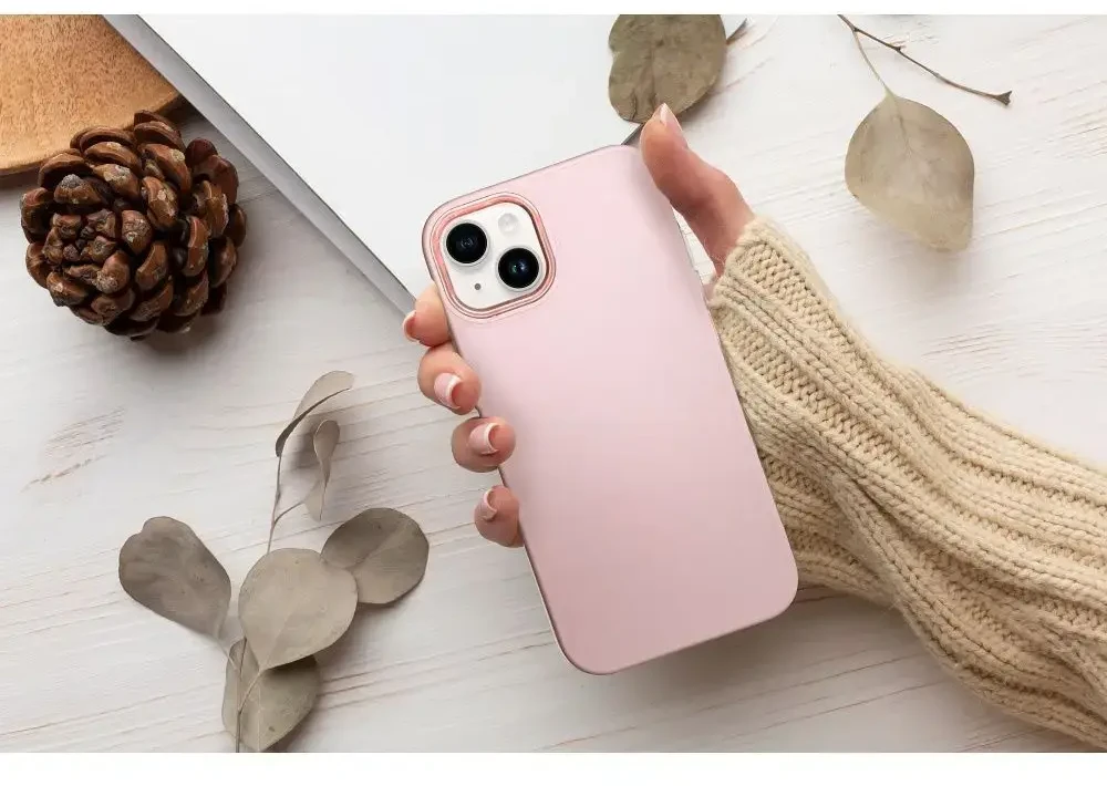 OEM dėklas, skirtas „iPhone 11 Frame“, miltelinės rožinės spalvos