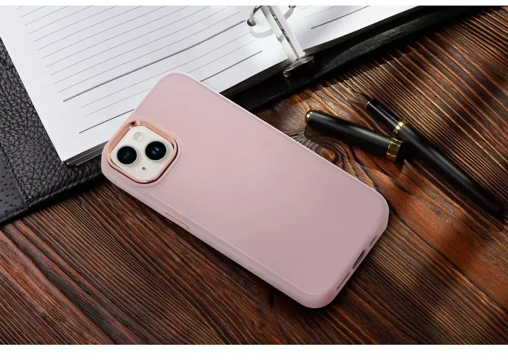 OEM dėklas, skirtas iPhone 13 MINI, rėmelis, miltelinės rožinės spalvos