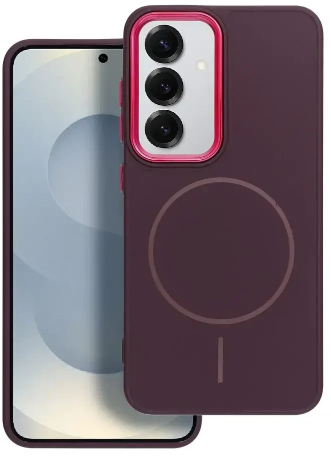 Oem FRAME MAG COVER dėklas suderinamas su MagSafe skirtas Samsung Galaxy A52 5G / A52 LTE ( 4G ) / A52s 5G violetinės spalvos