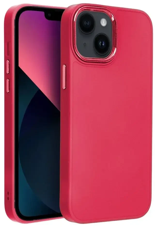 OEM dėklas, skirtas iPhone 13 MINI, rėmelis, rausvai raudonas
