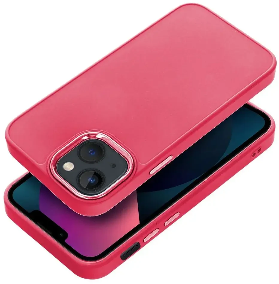 OEM dėklas, skirtas iPhone 13 MINI, rėmelis, rausvai raudonas