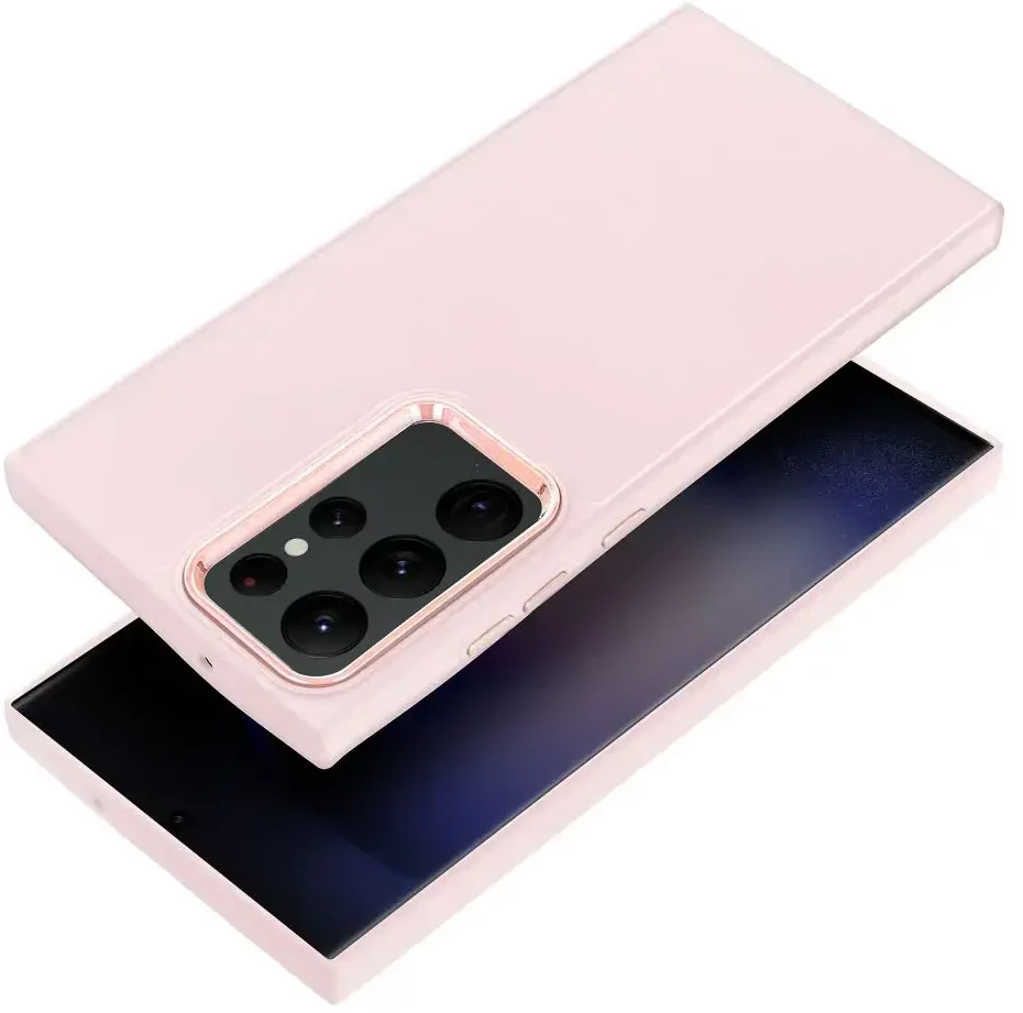 Oem FRAME dėklas skirtas Samsung Galaxy S23 Ultra powder rožinės spalvos