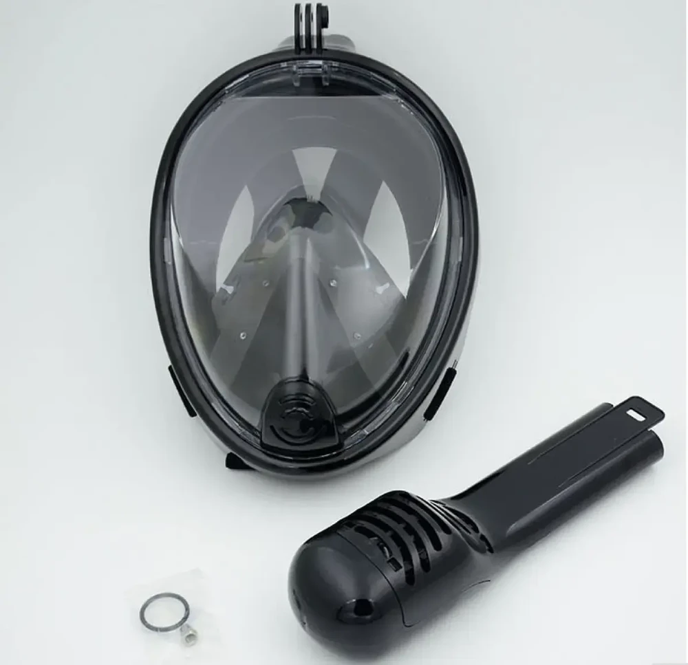 Oem Full Face Diving Mask for Snorkeling S M juodas