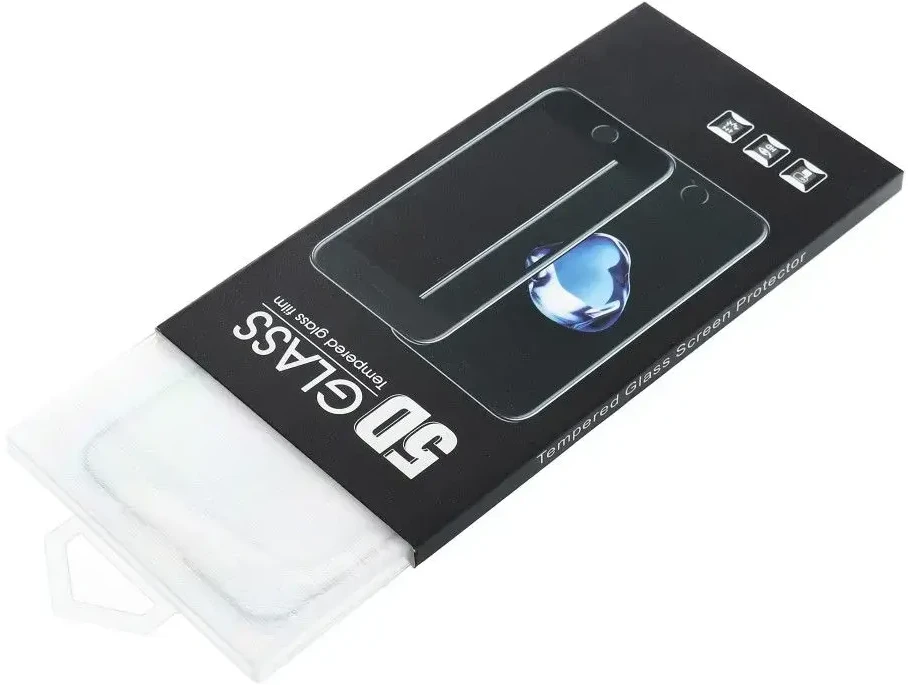 Oem 5D Full Glue Tempered Glass - for iPhone 13 / 16e / 17e (SE 4 2025) (MATTE) juodas