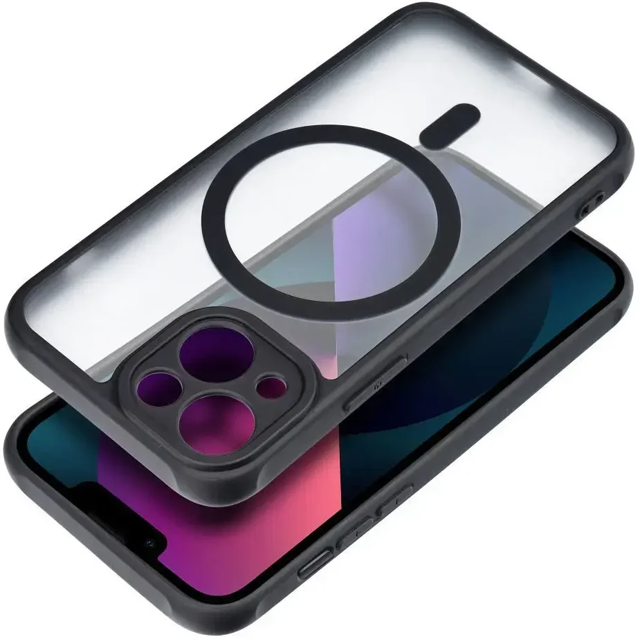„Oem“ matinis „iPhone 13“ dėklas, suderinamas su „MagSafe“ juodas