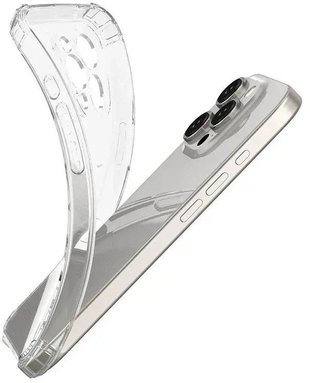 Oem Fusion smūgiams atsparus telefono dėklas, skirtas Redmi Note 13 Pro+, permatomas