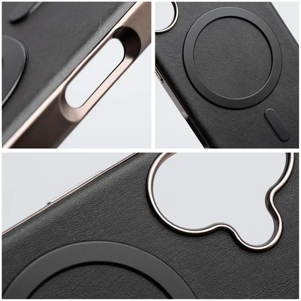 Oem Dėklas na Samsung A57 Gentleman Mag Cover zgodne su MagSafe juoda