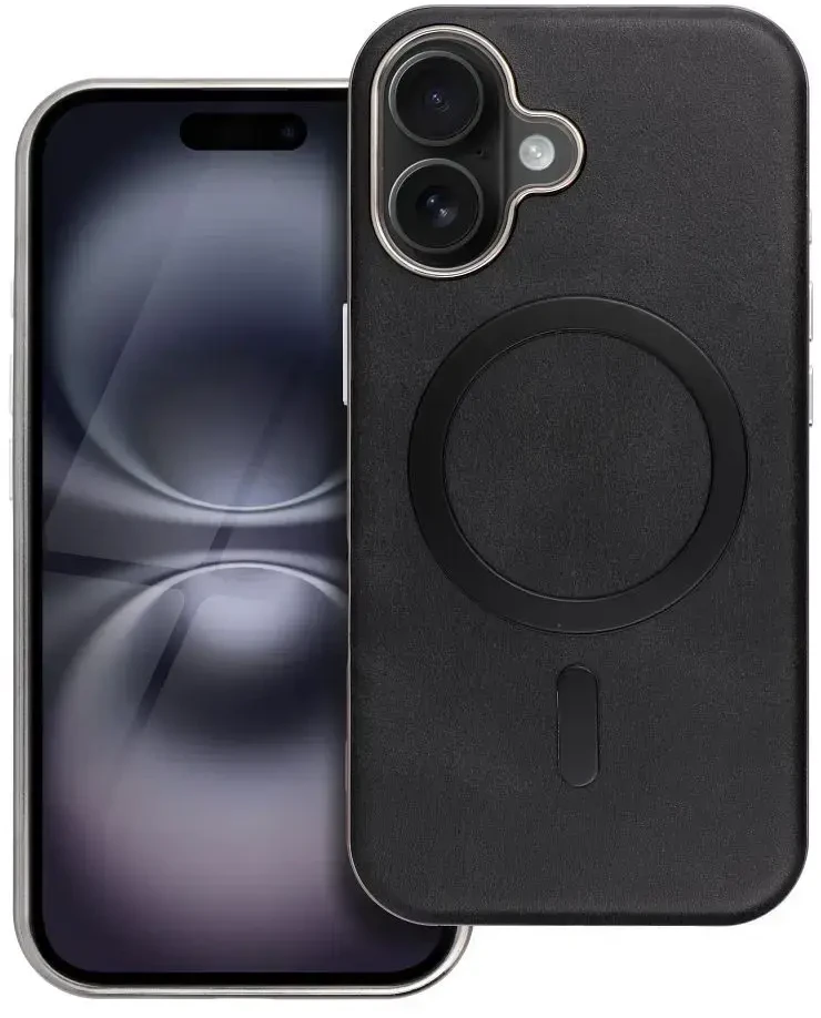 OEM dėklas, skirtas iPhone 17 Pro Max / 18 Pro Max (žemas kameros kraštas), „Gentleman Mag“ dėklas, suderinamas su „MagSafe“ (juodas)