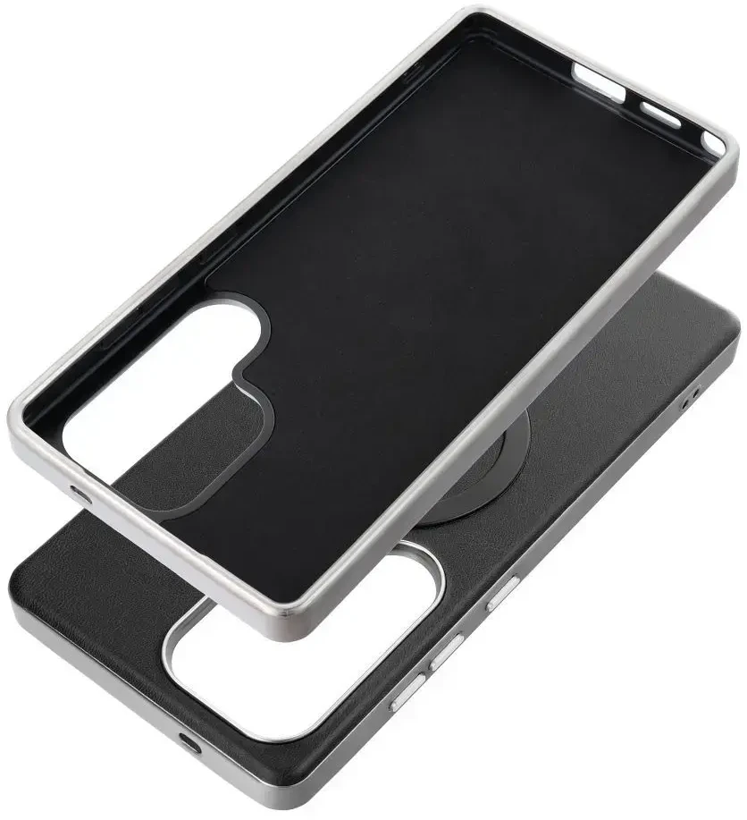 Oem Dėklas na Samsung A57 Gentleman Mag Cover zgodne su MagSafe juoda