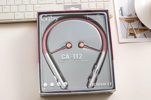 GJBY ausinės – BLUETOOTH CA-112 rožinės spalvos
