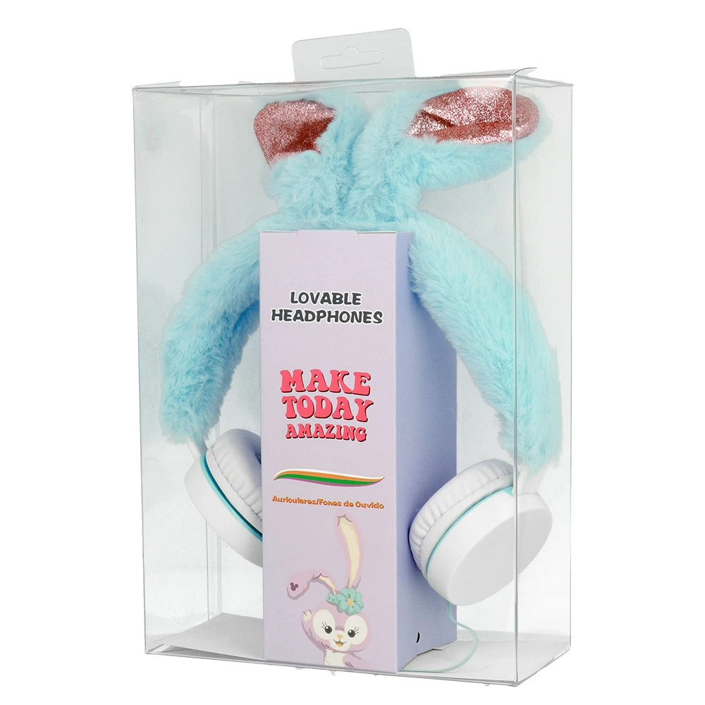 Oem GJBY ausinės – Plush RABBIT mėlynos spalvos