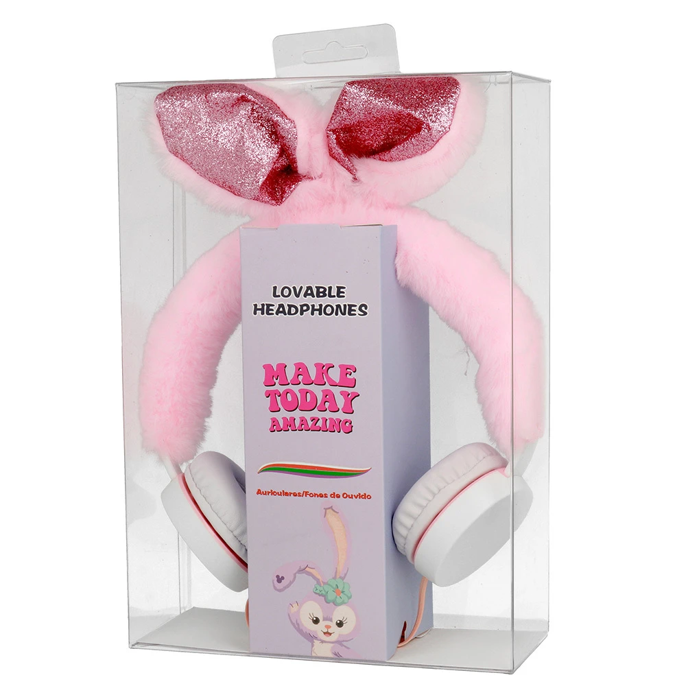 GJBY ausinės – Plush RABBIT rožinės spalvos