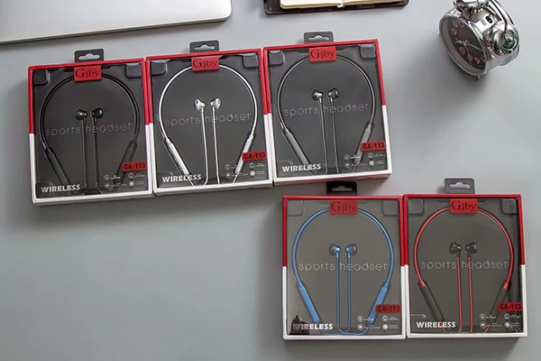 GJBY ausinės – SPORTS BLUETOOTH CA-113 baltos spalvos