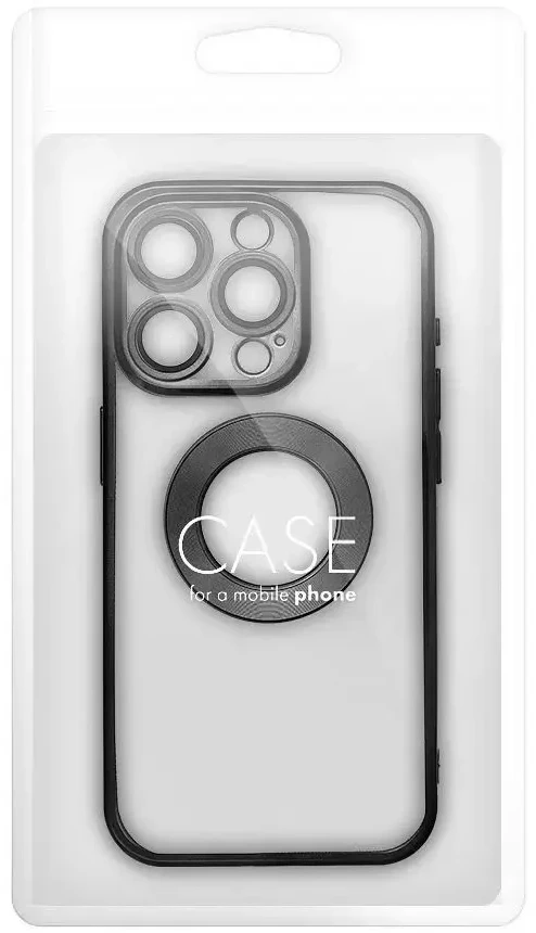 OEM dėklas, skirtas iPhone 17 Pro Max / 18 Pro Max (žemas kameros kraštas) Glam juodas