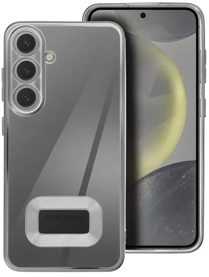 Oem Dėklas GLAM skirtas Samsung Galaxy S25 Plus sidabro spalvos