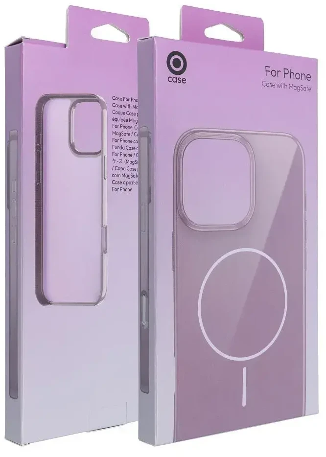OEM dėklas, skirtas iPhone 16 PLUS, blizgus Mag dėklas, suderinamas su MagSafe violetine
