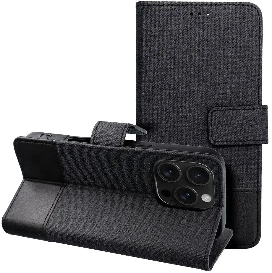 Dėklas Oem GOMMA Book skirtas Xiaomi Redmi 14C juodos spalvos