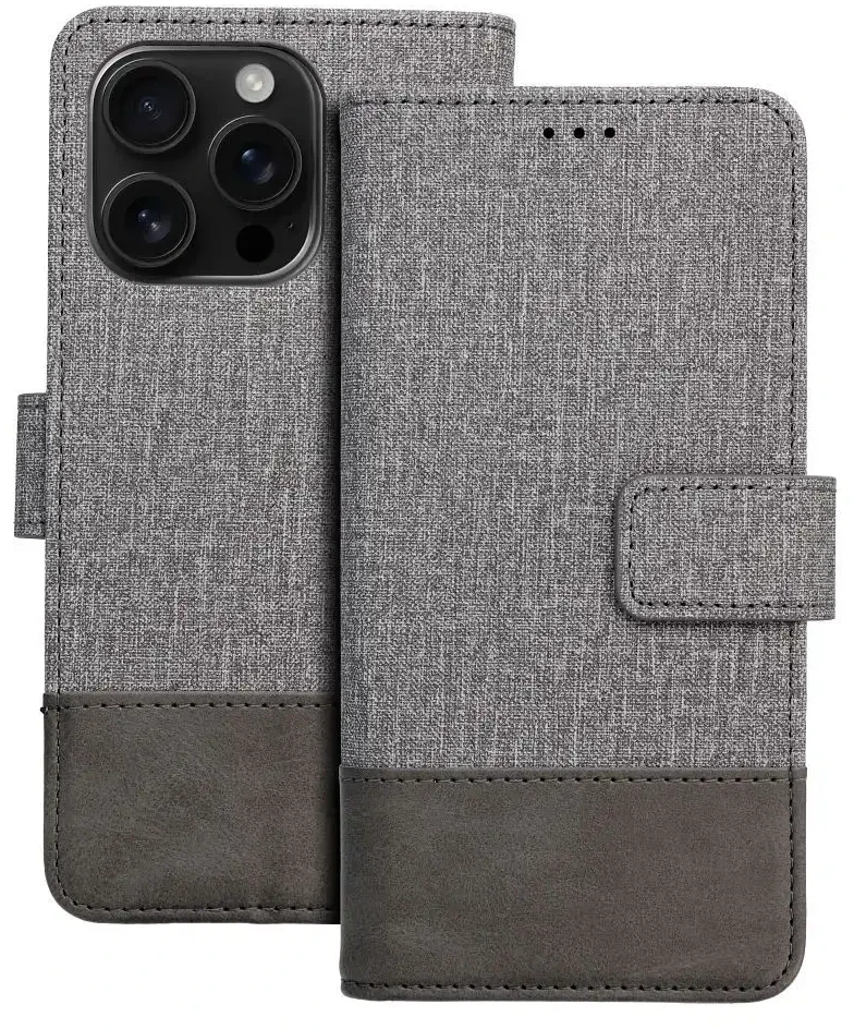 Dėklas Oem GOMMA Book skirtas Xiaomi Redmi Note 14 PRO 4G pilkos spalvos