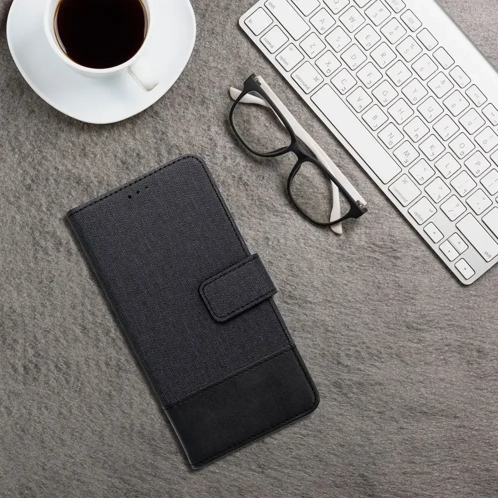 Dėklas Oem GOMMA Book skirtas Xiaomi Redmi Note 14 4G (GLOBAL - 164,84mm x 78,15mm x 8,16mm) juodos spalvos