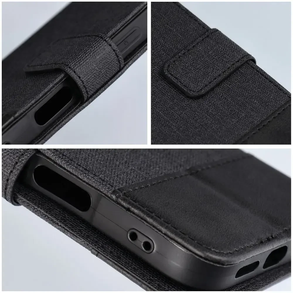 Dėklas Oem GOMMA Book skirtas Xiaomi Redmi Note 14 4G (GLOBAL - 164,84mm x 78,15mm x 8,16mm) juodos spalvos