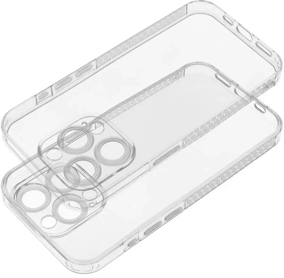OEM dėklas, skirtas „iPhone 15 Plus“ skaidriam dėklui, 1,5 mm tinklelio, permatomas