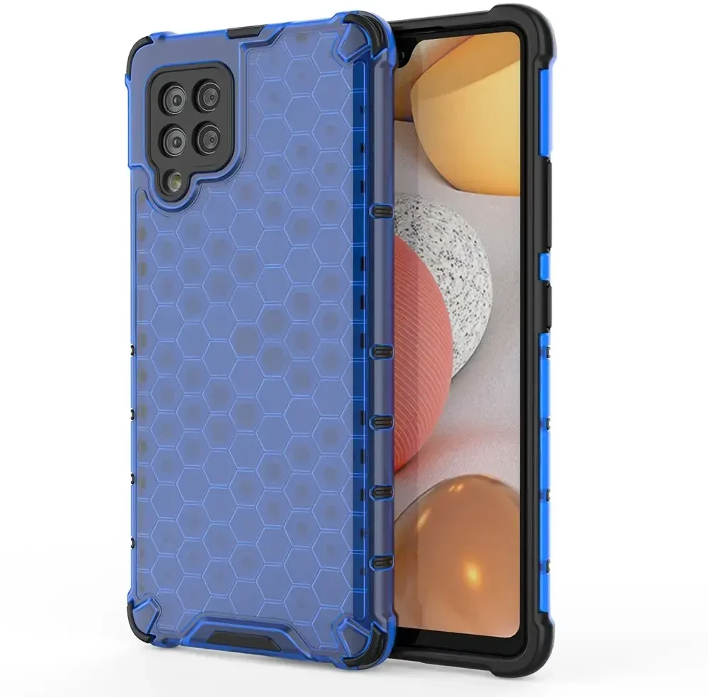 Hurtel Honeycomb dėklas skirtas Samsung Galaxy A42 5G, mėlynas