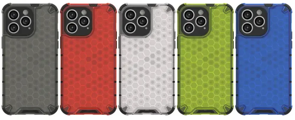 Hurtel Honeycomb dėklas skirtas iPhone 14 Pro, juodas