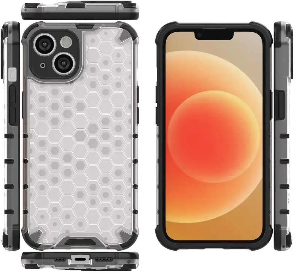 Hurtel Honeycomb dėklas skirtas iPhone 14 Plus, juodas