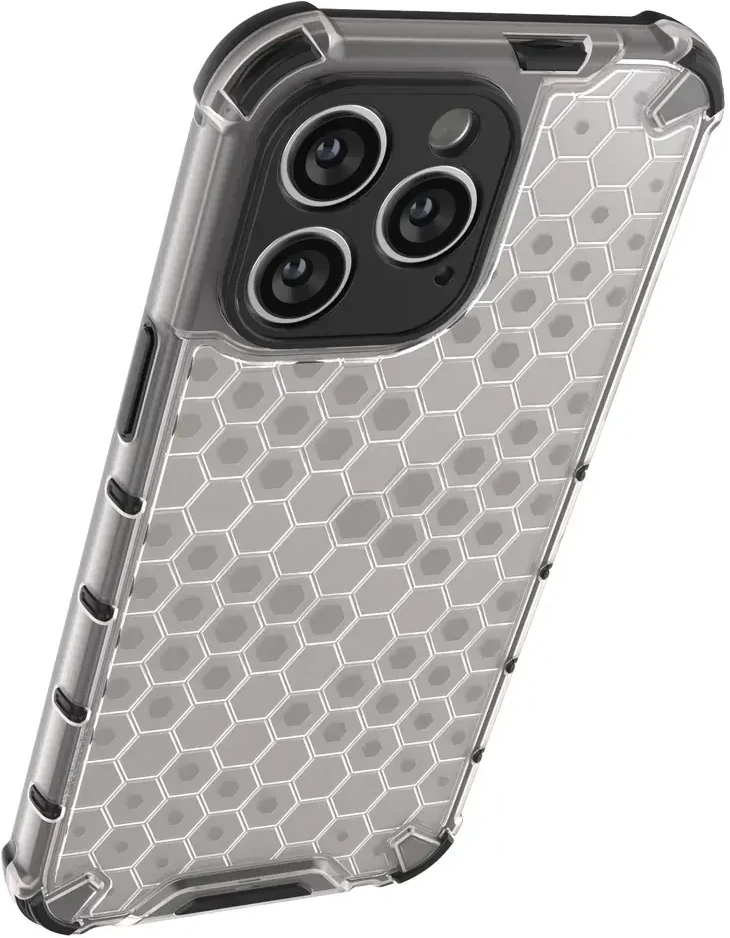 Hurtel Honeycomb dėklas skirtas iPhone 14 Pro, juodas