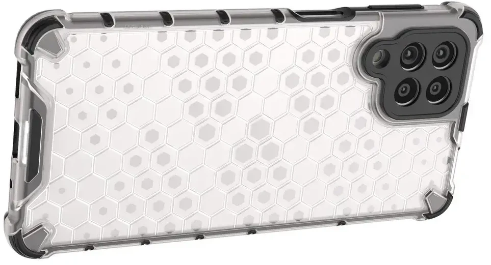 Hurtel Honeycomb dėklas skirtas Samsung Galaxy M53 5G, juodas