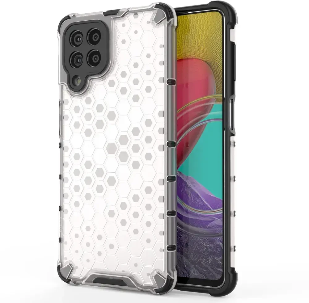 Hurtel Honeycomb dėklas skirtas Samsung Galaxy M53 5G, juodas